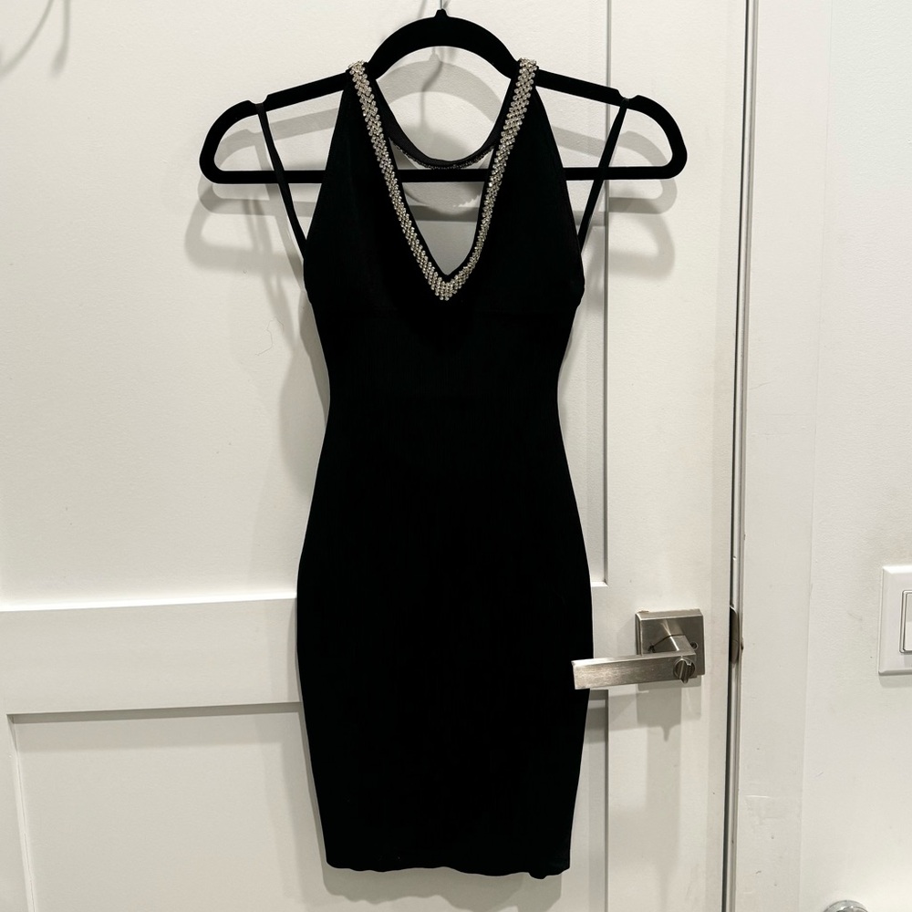 Fashion Nova: Embellished Halter Dress